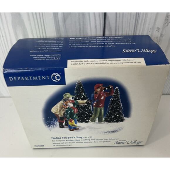 Department 56 Snow Village Finding The Bird’s Song - Picture 1 of 6